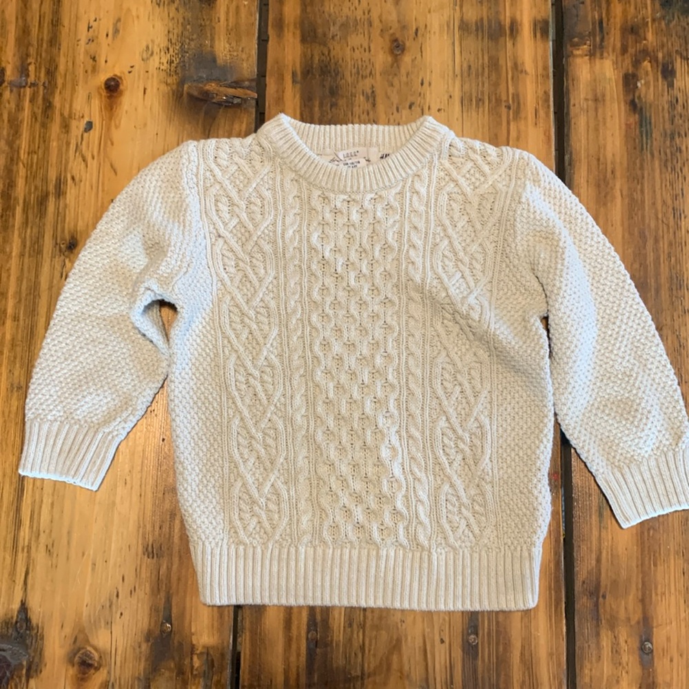 Cableknit fisherman sweater for kids size 4-6y
